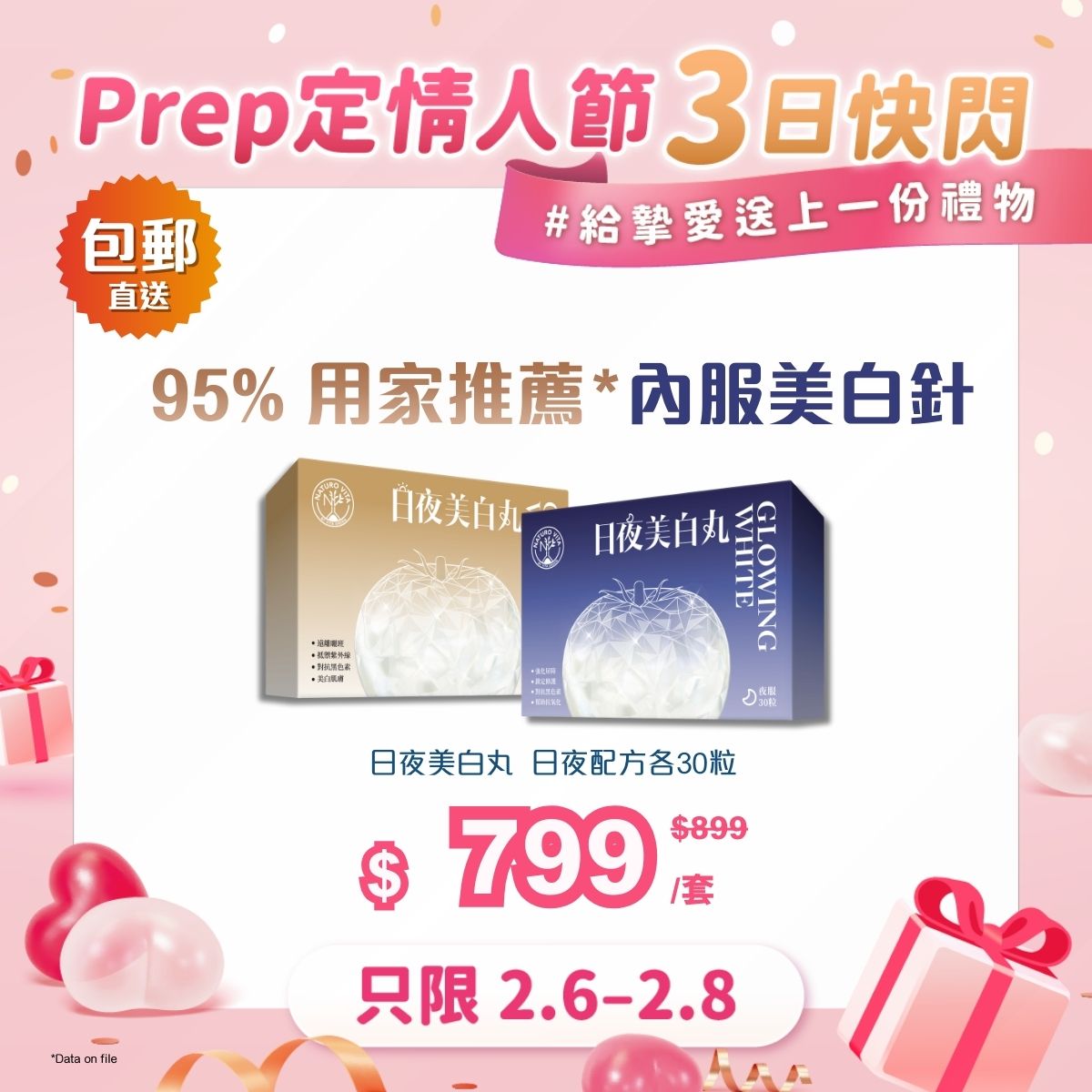 【一套免運】日夜美白丸 日夜配方各30粒